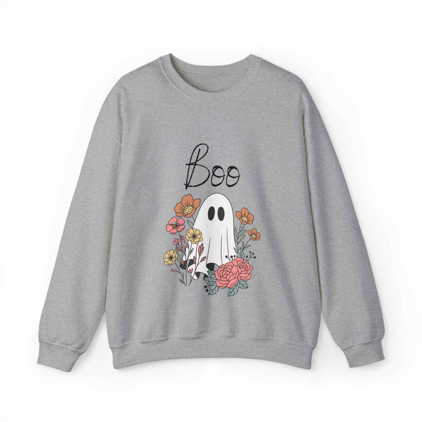 Boo Ghost Flower Sweatshirt