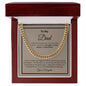 To My Dad | I Want You to Know...Cuban Necklace