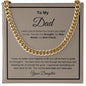 To My Dad | I Want You to Know...Cuban Necklace