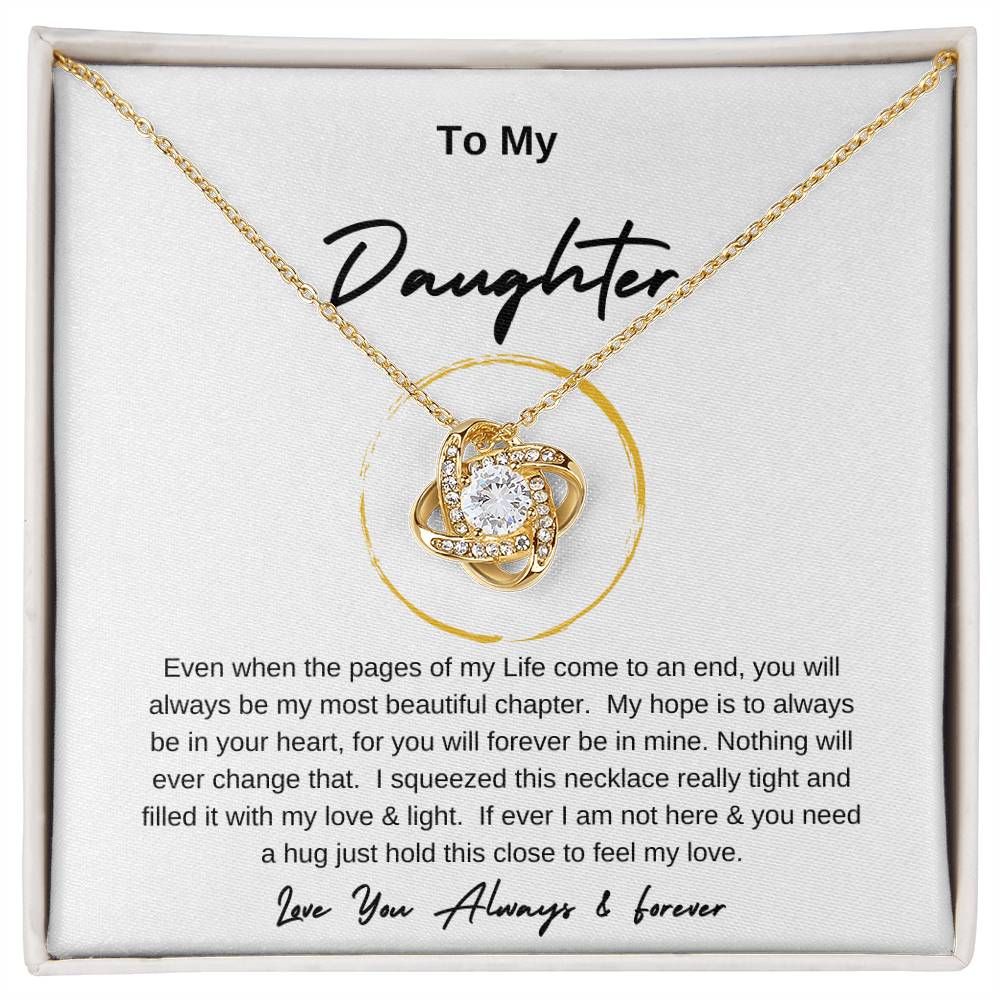 Love Knot To My Daughter Gold Ring