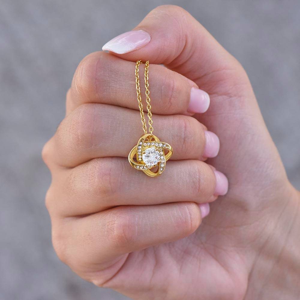 Love Knot To My Daughter Flowers and Gold