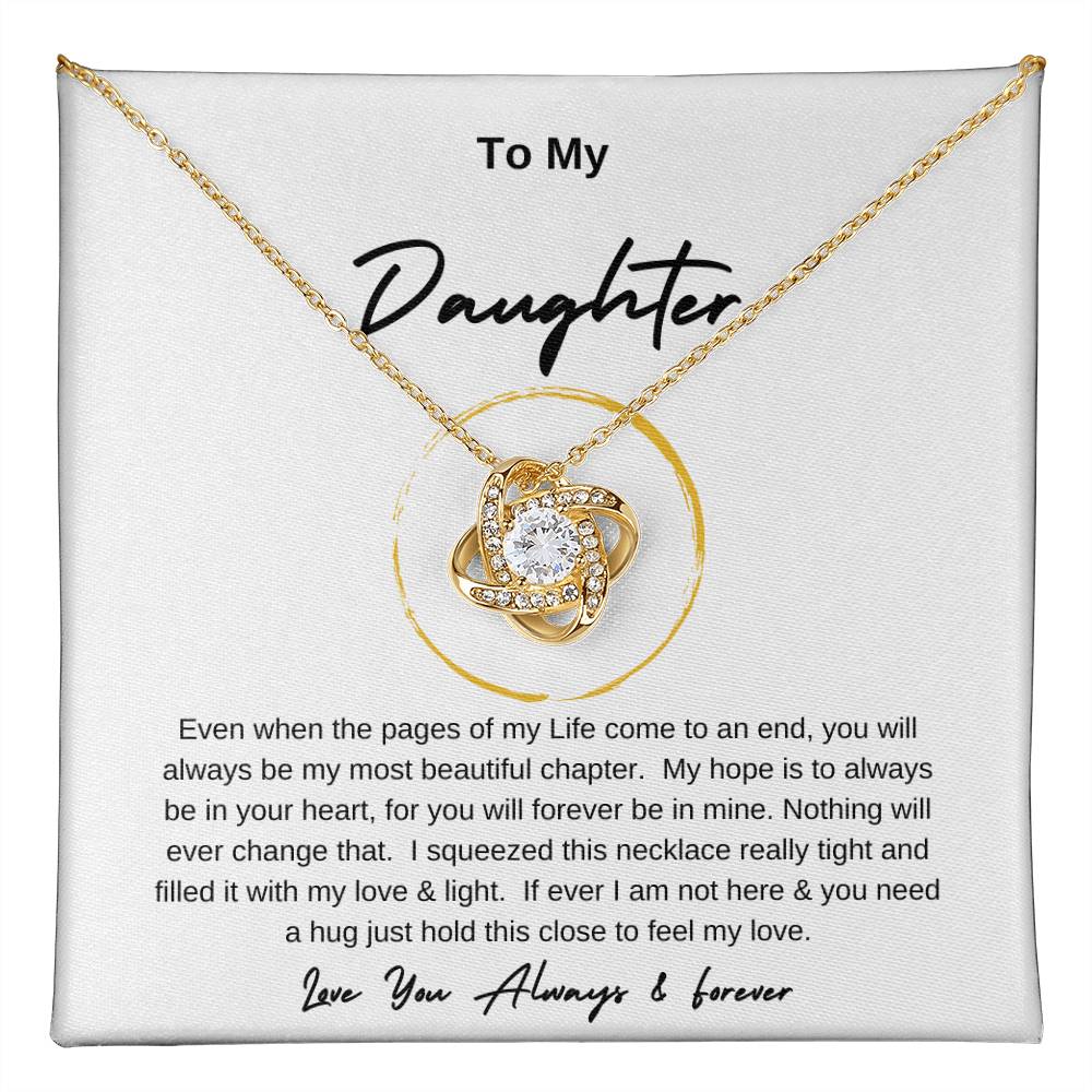 Love Knot To My Daughter Gold Ring