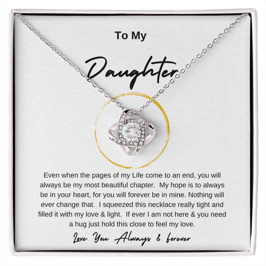 Love Knot To My Daughter Gold Ring