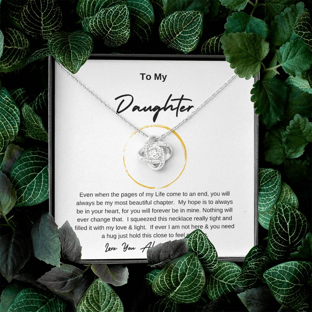 Love Knot To My Daughter Gold Ring
