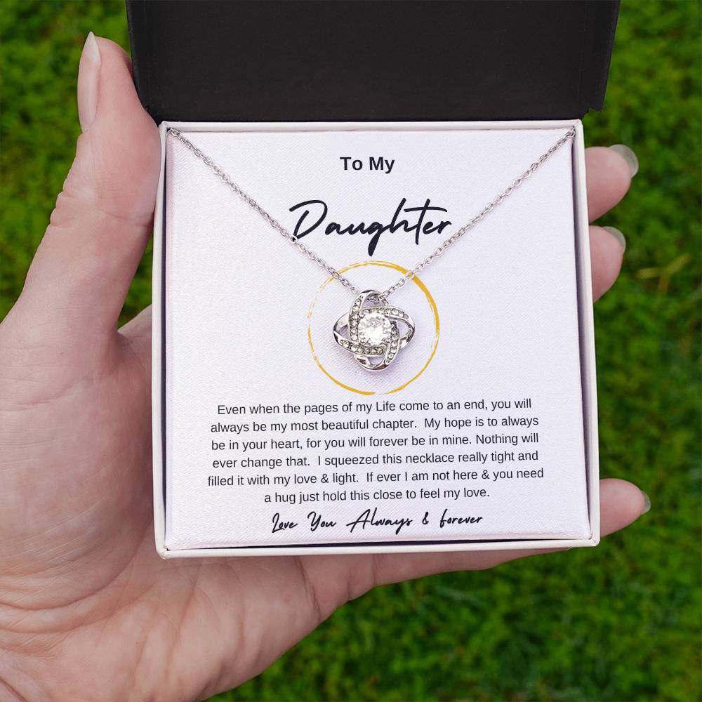 Love Knot To My Daughter Gold Ring