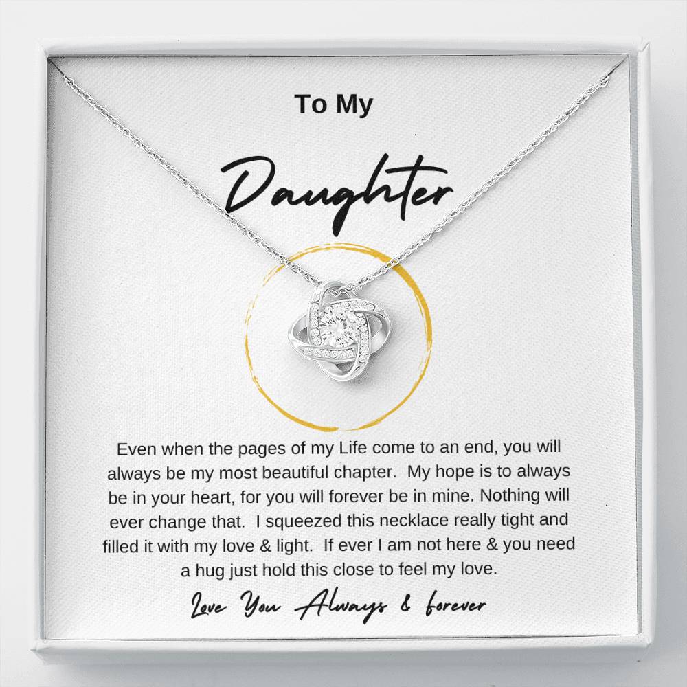 Love Knot To My Daughter Gold Ring