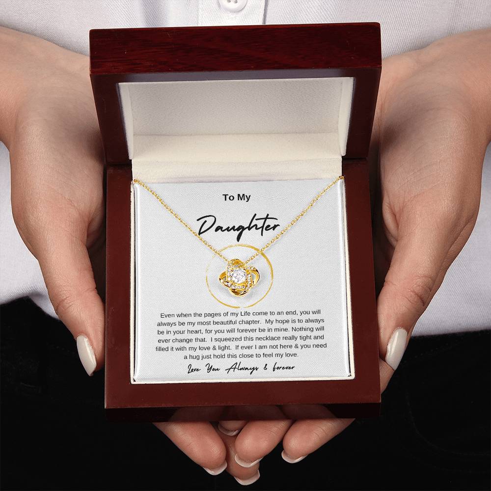Love Knot To My Daughter Gold Ring