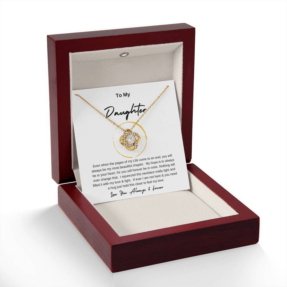 Love Knot To My Daughter Gold Ring