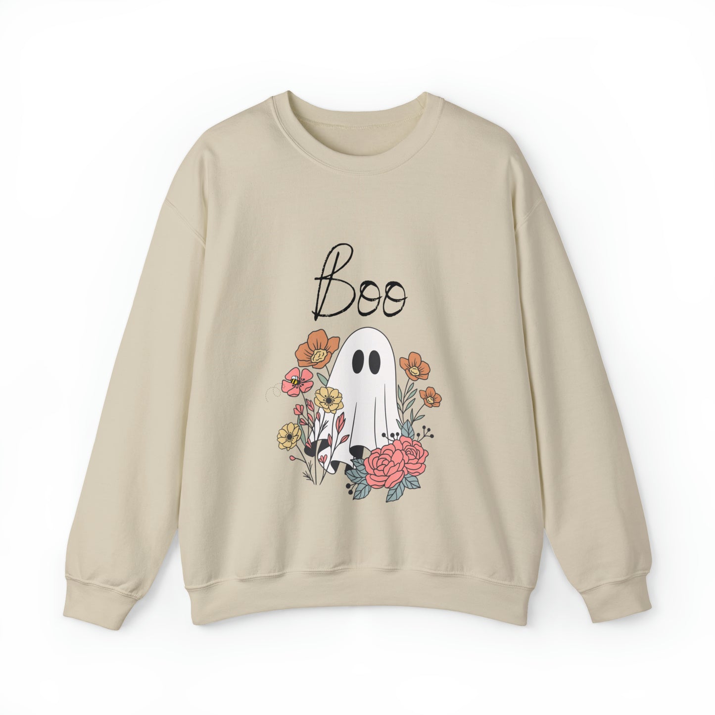 Boo Ghost Flower Sweatshirt