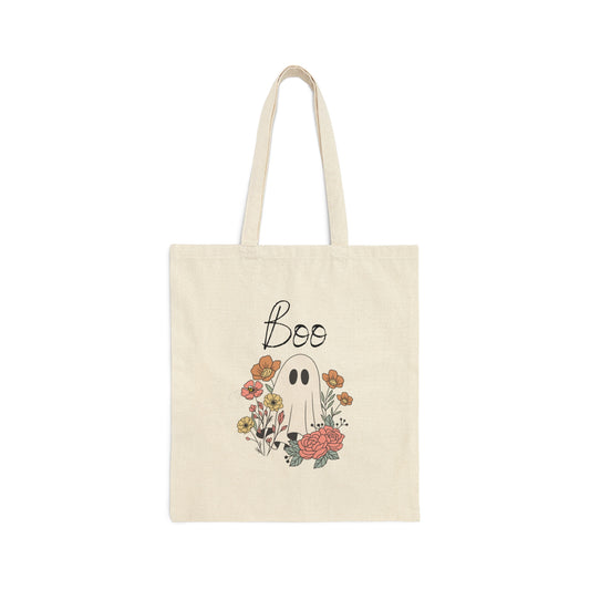 Boo Canvas Tote