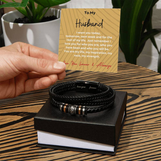 To My Husband | Love You Forever Bracelet